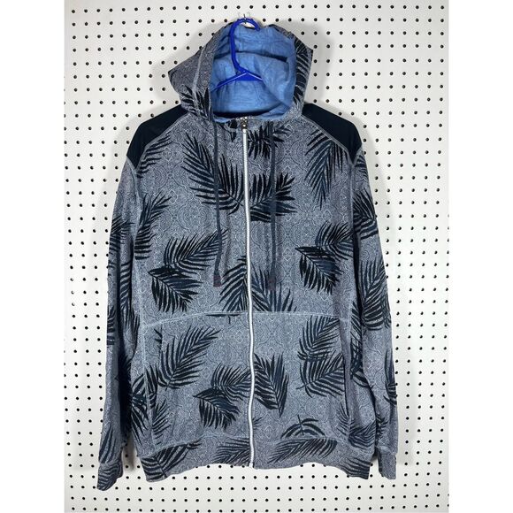 Robert Graham tropical floral zip up hoodie size XXL - Picture 1 of 6